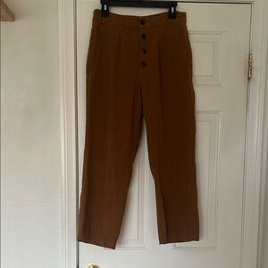 🌴 O'Neill Brown Cropped Ankle Pants High-Waisted 🧡